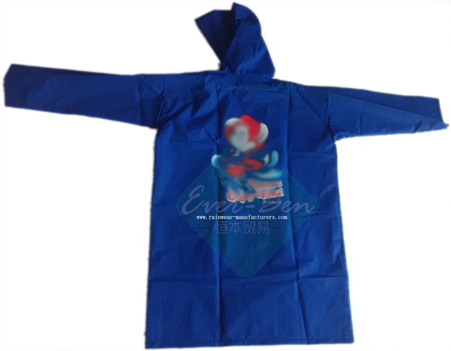 Blue EVA lightweight Raincoat for children